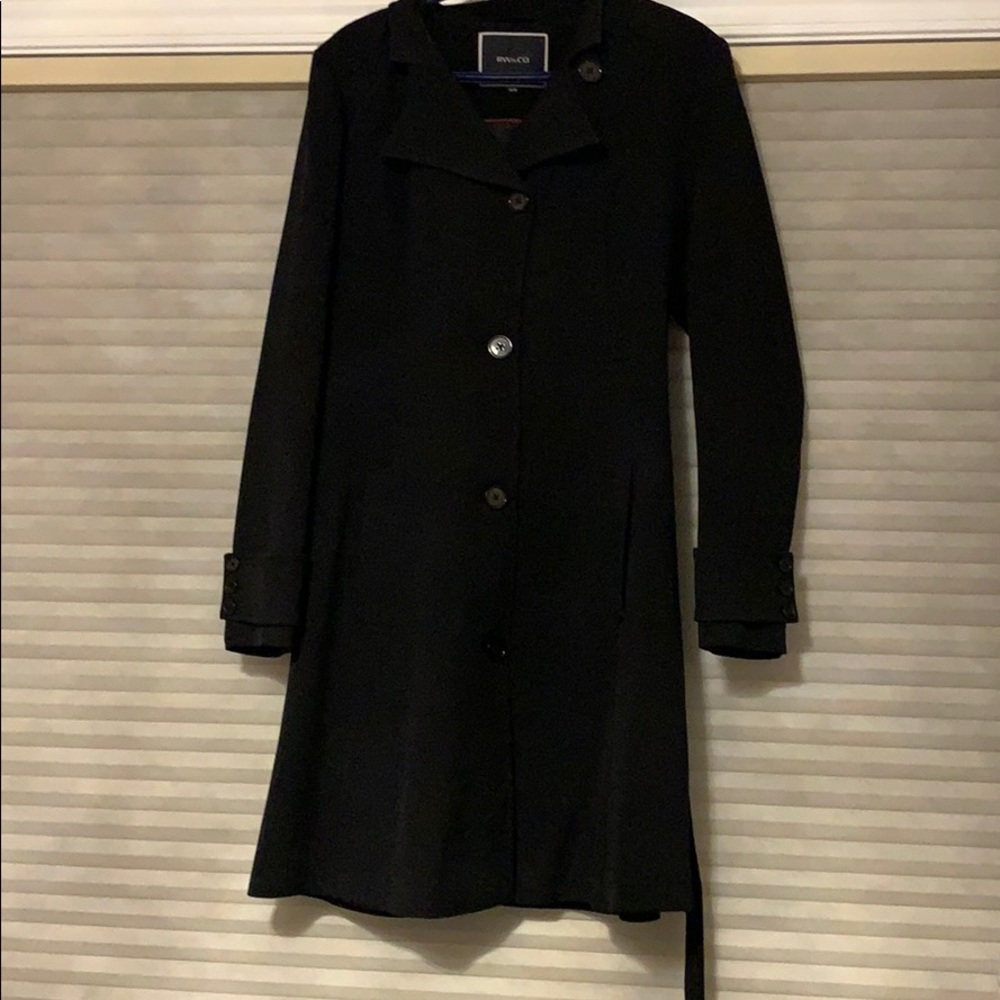 This is a classy black coat